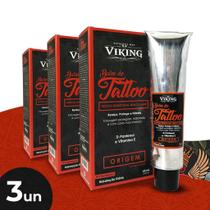 Kit Tattoo - Hidratação Diária para Tatuagem - 3 UNIDADES - Viking