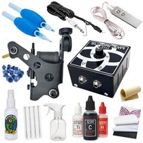 Kit Tatuagem Completo Máquina de Bobina MZ Machine Tattoo Nacional Profissional