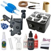 Kit Tatuagem Completo Máquina de Bobina MZ Machine Tattoo Nacional Profissional