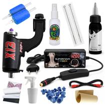 Kit Tatuagem Máquina X13 Pop Rotativa Fire Red / Ice Blue Kit Tatuagem Máquina X13 Pop Rotativa Fire Red / Ice Blue