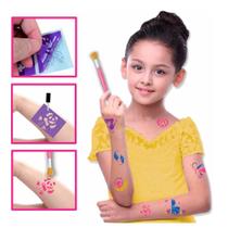 Kit tatuagem temporária collection glitter - dm toys