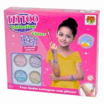 Kit Tatuagem Temporária Infantil - Tattoo Collection - Glitter Plus - DM Toys Kit Tatuagem Temporária Infantil - Tattoo Collection - Glitter Plus - DM Toys