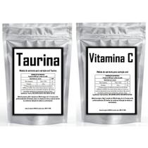 Kit: Taurina 500g + Vitamina C Em Pó 500g - 100% Pura Importada - Shape It