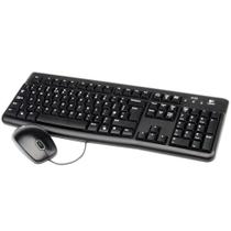 Kit tec / mouse c/fio logitech mk120