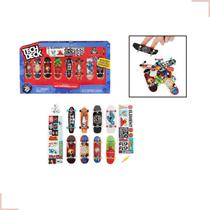 Kit Tech Deck Pack Especial 8 Skates Dedo Aniversário 25