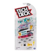 Kit Tech Deck Skate De Dedo Sunny 4 Unidades Infantil Coleção Manobras