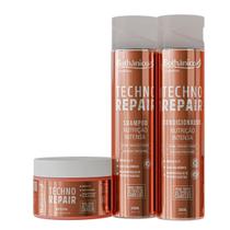 Kit Techno Repair 1 Shampoo 1 Condicionador 300ml 1 Máscara 250g Bothanico Kit Techno Repair 1 Shampoo 1 Condicionador 300ml 1 Máscara 250g Bothanico