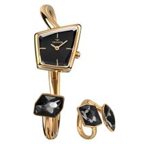 Kit Technos Feminino Crystal Dourado - VX10AA/K1P
