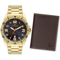 Kit Technos Masculino Militar Dourado - 2115MYL/K1A