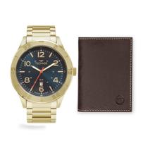 Kit Technos Masculino Militar Dourado - 2115TVJ/K1A Kit Technos Masculino Militar Dourado - 2115TVJ/K1A