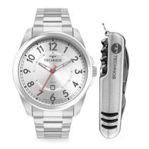 Kit Technos Masculino Militar Prata - 2115TVD/K1B Kit Technos Masculino Militar Prata - 2115TVD/K1B