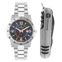 Kit Technos Masculino Militar Prata - 2115TVH/K1A