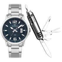 Kit Technos Masculino Racer Prata - 2315LAR/K1A