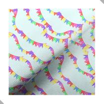 Kit Tecido Estampado 3 peças de 60x205cm Malha Promo Festa Junina Arraia pra Costura, Artesanato e Vestuário