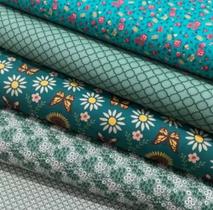 Kit tecido tricolores 1.0x1.50mt 100%algodão