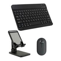 Kit Teclado Abnt2 + Mouse + Suporte Para Galaxy & Ios