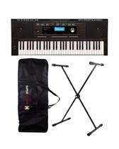 Kit Teclado Arranjador Roland E-X20A + Suporte em X + Capa Kit Teclado Arranjador Roland E-X20A + Suporte em X + Capa