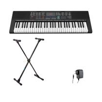 Kit Teclado Arranjador Spring Tc161 61 Teclas + Suporte Kit Teclado Arranjador Spring Tc161 61 Teclas + Suporte