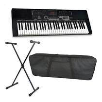 Kit Teclado Arranjador Waldman Kep6100x 61 Teclas + Microfone Kit Teclado Arranjador Waldman Kep6100x 61 Teclas + Microfone