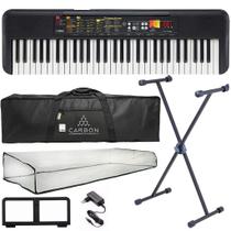 Kit Teclado Arranjador Yamaha PSR-F52 61 Teclas Com Fonte Bivolt Tx01