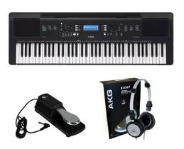 Kit Teclado Arranjador Yamaha PsrEw310 com Fone K414 e Pedal