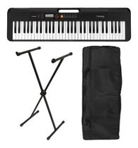 Kit Teclado Casio Casiotone Ct-s200 + suporte X +capa