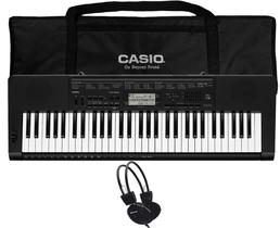 Kit Teclado Casio CTK3500 Musical 5/8 Com Capa Preta e Fone