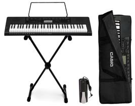Kit Teclado Casio Musical CTK3500 5/8 61 Teclas Sensíveis Completo Com Pedal