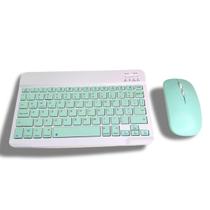 Kit Teclado Com Mouse Bluetooth Sem Fio Coloridos Wireless