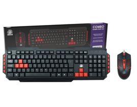 kit teclado com mouse gamer com fio 5+ combo gamer start 2.0