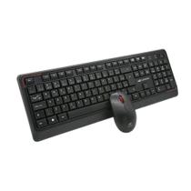 Kit Teclado Com Mouse Sem Fio K-W70BK Preto C3Tech