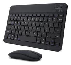 Kit Teclado Com Mouse Sem Fio Para Samsung S10 Fe+ 13.1 X626