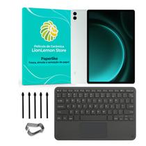 Kit Teclado com touchpad, Película Paperlike e pontas de substituição S Pen para S9FE+ (LionLemon Store) Kit Teclado com touchpad, Película Paperlike e pontas de substituição S Pen para S9FE+ (LionLemon Store)