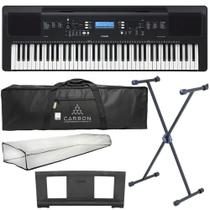 Kit Teclado Digital Yamaha Psr-Ew310 Arranjador 76 Teclas