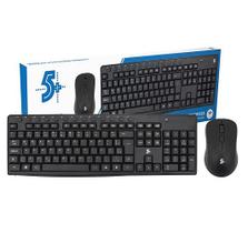 Kit Teclado e Mouse 5+ Sem Fio Office KW-500 Preto Kit Teclado e Mouse 5+ Sem Fio Office KW-500 Preto