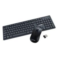 Kit Teclado e Mouse até 1600DPI S/ Fio 2.4Ghz EO-502 Evolut