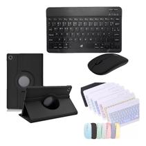 Kit Teclado E Mouse Bluetooth Capa Giratória 360º Compatível Com Tablet M9