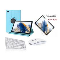 Kit Teclado E Mouse Bluetooth + Película Para Tablet Galaxy A8 X205
