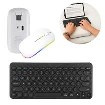 Kit Teclado e Mouse Bluetooth Sem Fio Universal Kit Teclado e Mouse Bluetooth Sem Fio Universal