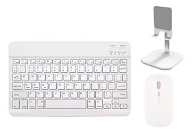 Kit Teclado E Mouse Bluetooth + Suporte Celular /tab. Kit Teclado E Mouse Bluetooth + Suporte Celular /tab.