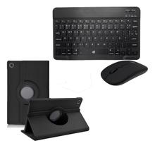 Kit Teclado E Mouse Bt+ Capa Giratória 360º Para Tablet M9 Kit Teclado E Mouse Bt+ Capa Giratória 360º Para Tablet M9