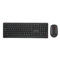 Kit Teclado e Mouse C3Tech K-W70BK Wireless ABNT2 Perfil Baixo 1600DPI 4 Botões - Preto Kit Teclado e Mouse C3Tech K-W70BK Wireless ABNT2 Perfil Baixo 1600DPI 4 Botões - Preto