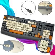 Kit Teclado e mouse Com Fio ABNT2 Combo Teclado e Mouse com Fio Membrana USB Kit Teclado e mouse Com Fio ABNT2 Combo Teclado e Mouse com Fio Membrana USB
