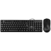 Kit Teclado e Mouse com Fio Brazil PC BPC-8236/007 - USB - ABNT2 - 1000 DPI - Cabo 1.2m - Preto