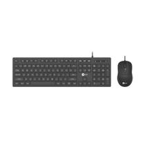 Kit Teclado e Mouse com Fio CM102 Preto Lecoo