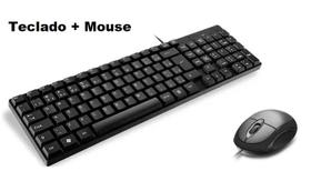 Kit Teclado e Mouse com Fio Compacto Básico - Multilaser
