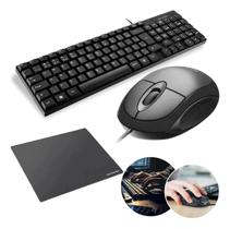 Kit Teclado E Mouse Com Fio E Mousepad Multilaser