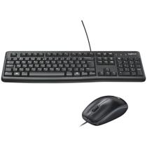 Kit teclado e mouse com fio mk120 logitech
