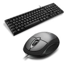 Kit Teclado E Mouse Com Fio Multilaser Conexão Usb Tc309