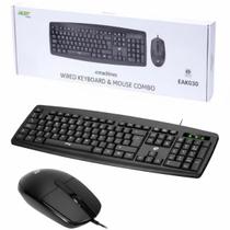 Kit Teclado e Mouse Com Fio Para Computador Mouse Óptico Teclado Digitação Confortável